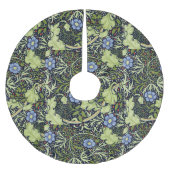 William Morris Seaweed Antike Blume Polyester Weihnachtsbaumdecke (Vorderseite)