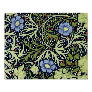 William Morris Seaweed Antike Blume Poster