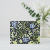 William Morris Seaweed Antike Blume Postkarte (Stehend Vorderseite)