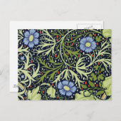 William Morris Seaweed Antike Blume Postkarte (Vorne/Hinten)
