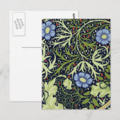 William Morris Seaweed Antike Blume Postkarte (Vorne/Hinten)