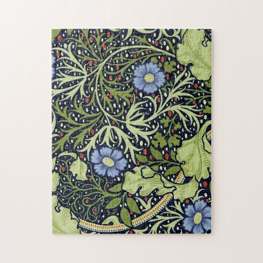 William Morris Seaweed Antike Blume Puzzle (Vertikal)