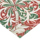 William Morris Seaweed Antike Blume Rot Grün Tischdecke (Schrägansicht)