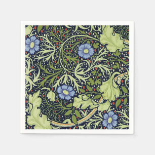 William Morris Seaweed Antike Blume Serviette