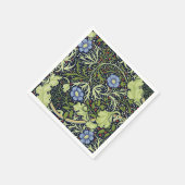 William Morris Seaweed Antike Blume Serviette (Ecke)
