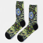 William Morris Seaweed Antike Blume Socken (Linkes Detail)