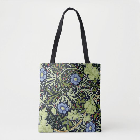 William Morris Seaweed Antike Blume Tasche (Vorderseite)