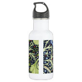 William Morris Seaweed Antike Blume Trinkflasche (Rückseite)