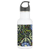 William Morris Seaweed Antike Blume Trinkflasche (Vorderseite)
