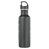 William Morris Seaweed Antike Blume Trinkflasche (Rückseite)