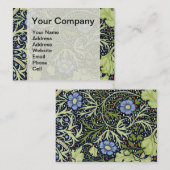 William Morris Seaweed Antike Blume Visitenkarte (Vorne/Hinten)