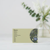 William Morris Seaweed Antike Blume Visitenkarte (Stehend Vorderseite)