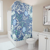 William Morris Seaweed Blue Pattern Duschvorhang (Beispiel)