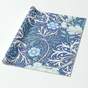 William Morris Seaweed Blue Pattern Geschenkpapier