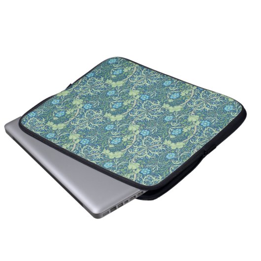 William Morris "Seaweed Design" Laptopschutzhülle (Vorne Knopf)