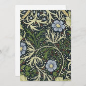 William Morris Seaweed Pattern Einladung (Vorne/Hinten)