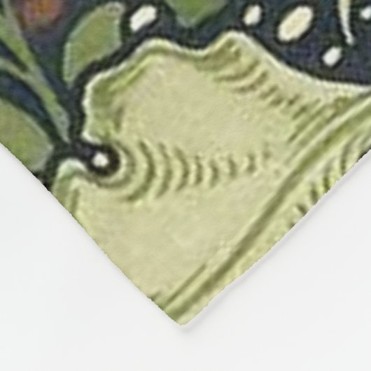 William Morris Seaweed Pattern Fleecedecke (Ecke)