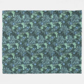 William Morris Seaweed Pattern Fleecedecke (Vorderseite (Horizontal))