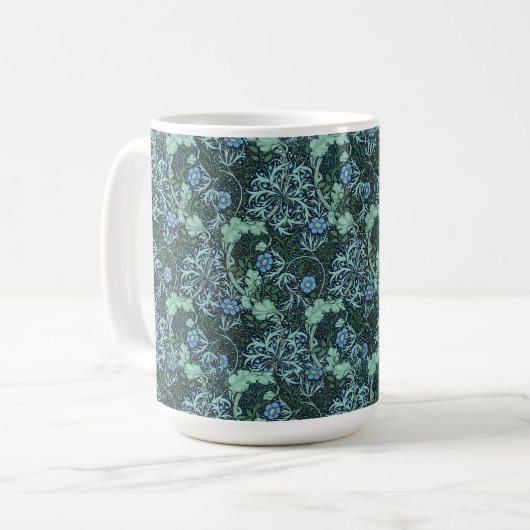 William Morris Seaweed Pattern Kaffeetasse (Vorderseite Links)