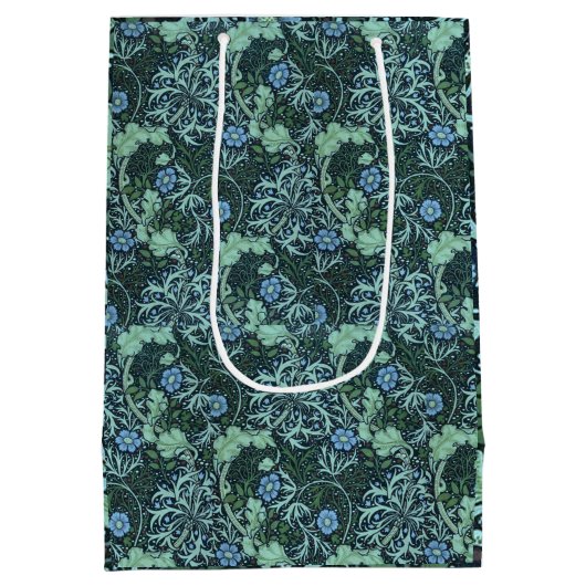 William Morris Seaweed Pattern Mittlere Geschenktüte (Rückseite)