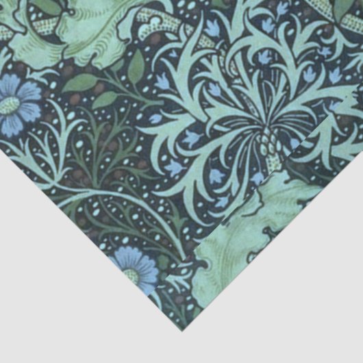 William Morris Seaweed Pattern Seidenpapier (Ausschnitt)