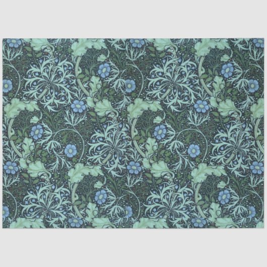 William Morris Seaweed Pattern Seidenpapier (Vorderseite)