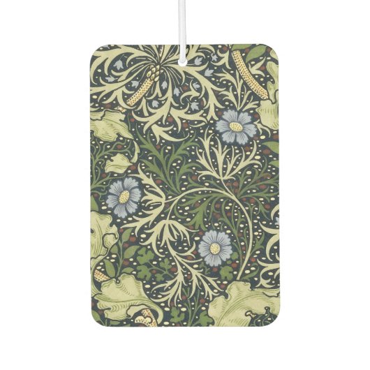 William Morris Seaweed Pattern Vintage Kunst Autolufterfrischer (Vorderseite)