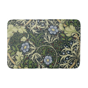 William Morris Seaweed Pattern Vintage Kunst Badematte