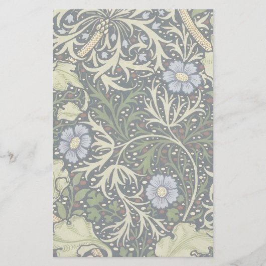 William Morris Seaweed Pattern Vintage Kunst Briefpapier (Vorderseite)