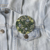 William Morris Seaweed Pattern Vintage Kunst Button (Beispiel)