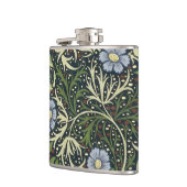 William Morris Seaweed Pattern Vintage Kunst Flachmann (Links)