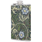 William Morris Seaweed Pattern Vintage Kunst Flachmann (Links)