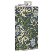 William Morris Seaweed Pattern Vintage Kunst Flachmann (Rechts)