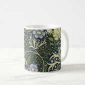 William Morris Seaweed Pattern Vintage Kunst Kaffeetasse (VorderseiteRechts)