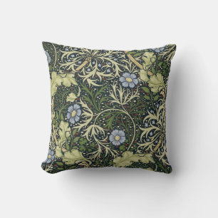 William Morris Seaweed Pattern Vintage Kunst Kissen
