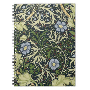 William Morris Seaweed Pattern Vintage Kunst Notizblock