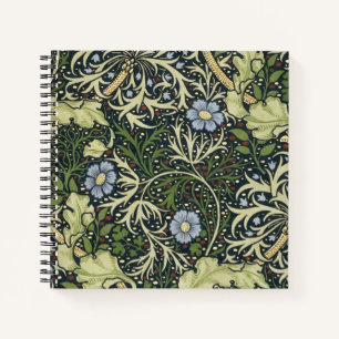 William Morris Seaweed Pattern Vintage Kunst Notizbuch