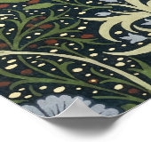 William Morris Seaweed Pattern Vintage Kunst Poster (Ecke)