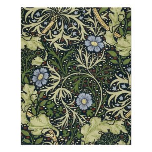 William Morris Seaweed Pattern Vintage Kunst Poster