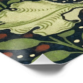 William Morris Seaweed Pattern Vintage Kunst Poster (Ecke)
