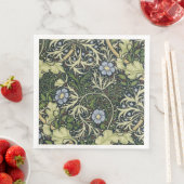 William Morris Seaweed Pattern Vintage Kunst Serviette (Beispiel)