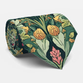  William Morris Seaweed Vintage Floral art nouveau Krawatte (Gerollt)