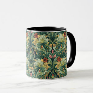 William Morris Seaweed Vintage Floral Art Nouveau Tasse