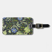 William Morris Seetang Antike Blume Gepäckanhänger (Vorderseite horizontal)
