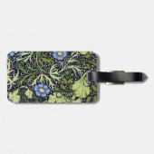 William Morris Seetang Antike Blume Gepäckanhänger (Rückseite horizontal)