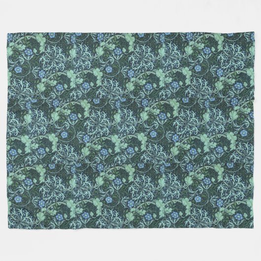 William Morris Seetang-Muster Fleecedecke (Vorderseite (Horizontal))