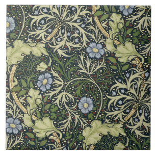 William Morris Seetang-Muster Florales Vintage-Kun Fliese