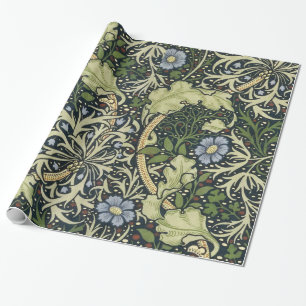 William Morris Seetang-Muster Florales Vintage-Kun Geschenkpapier