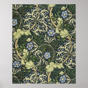 William Morris Seetang-Muster Florales Vintage-Kun Poster