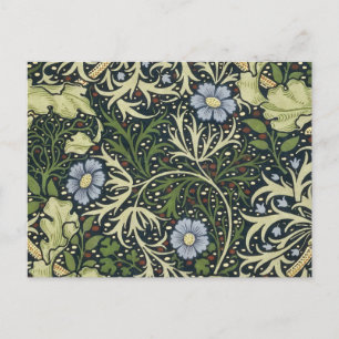 William Morris Seetang-Muster Florales Vintage-Kun Postkarte